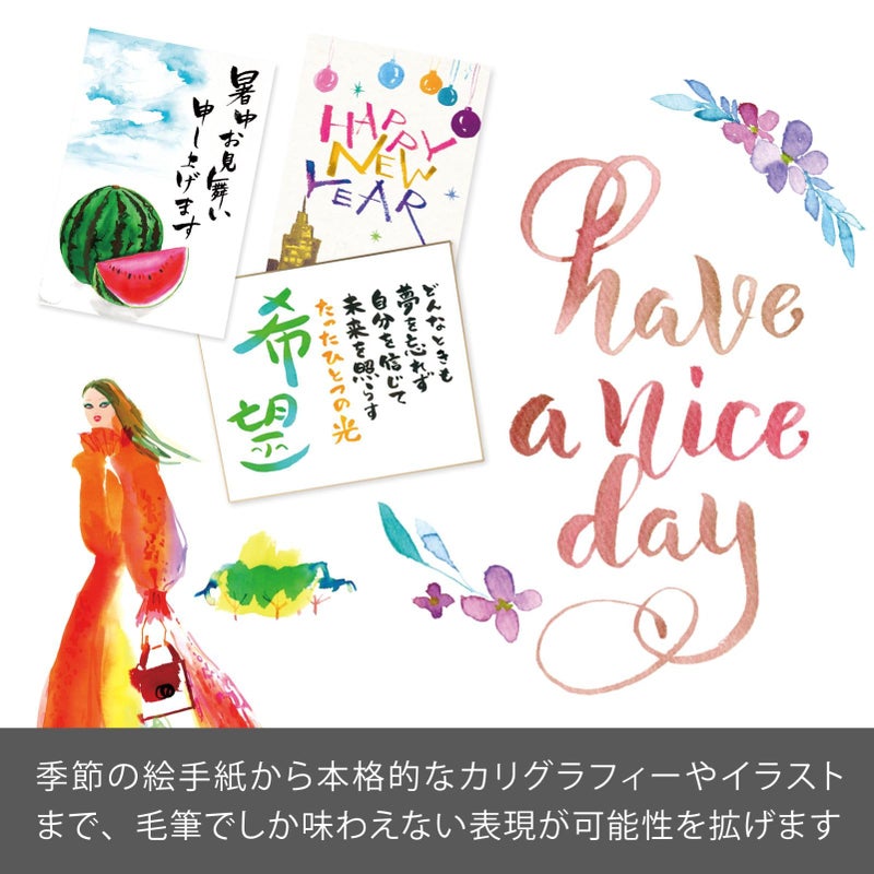 بنتل Pentel XFR-137 Brush Pen Cartridge Art Blush 10 عبوات باللون الرمادي - Image 5